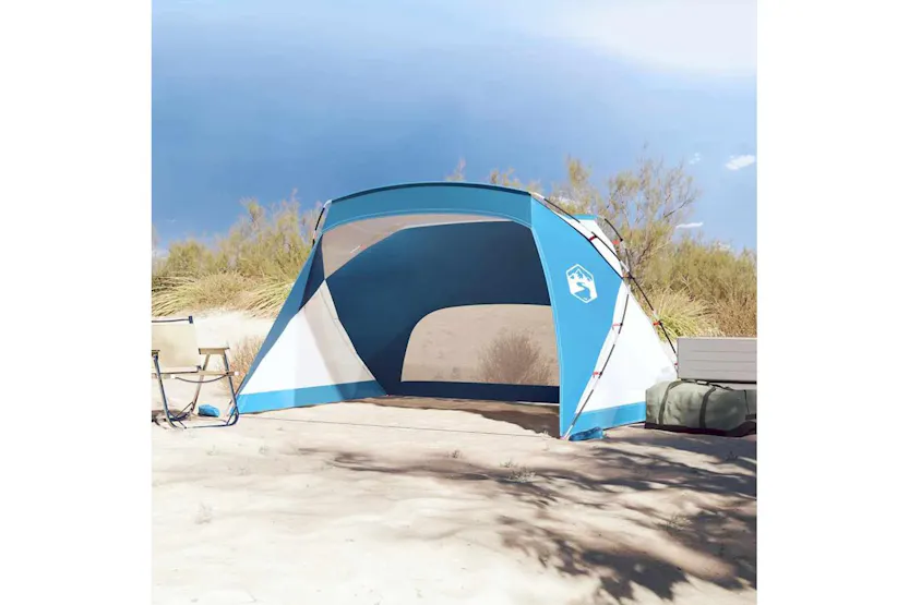 Vidaxl Beach Tent Azure Blue 274x178x170/148 Cm 185t Polyester Vidaxl Beach Tent Azure Blue 274x178x170/148 Cm 185t Polyester