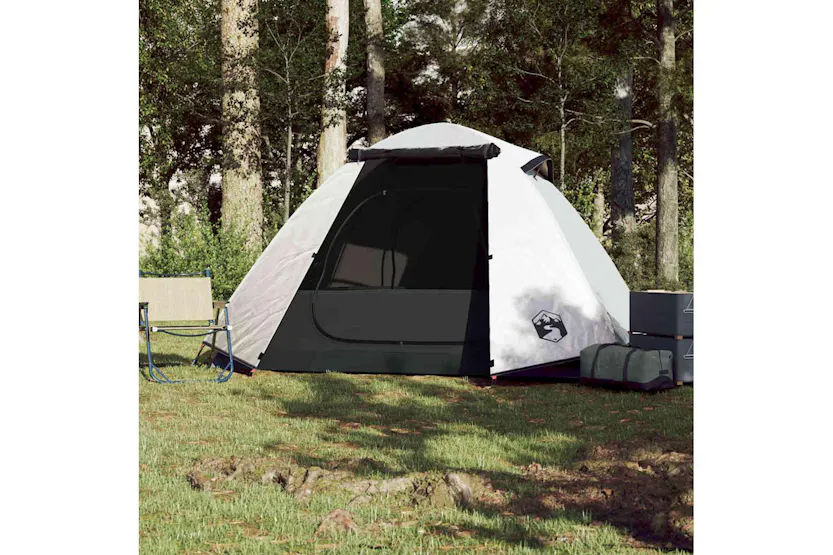 Vidaxl Camping Tent Dome 2-person White Blackout Fabric Waterproof Vidaxl Camping Tent Dome 2-person White Blackout Fabric Waterproof