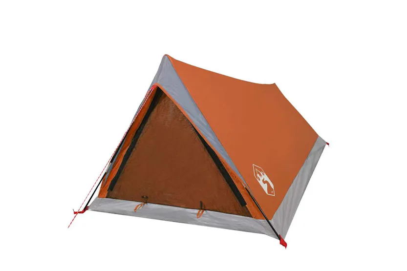 Vidaxl Camping Tent 2-person Grey And Orange Waterproof Vidaxl Camping Tent 2-person Grey And Orange Waterproof