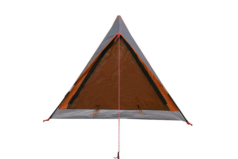 Vidaxl Camping Tent 2-person Grey And Orange Waterproof Vidaxl Camping Tent 2-person Grey And Orange Waterproof