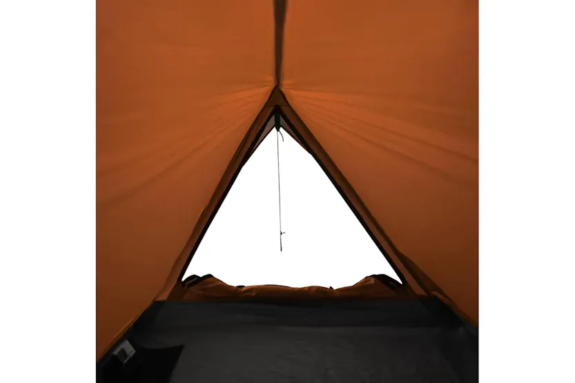 Vidaxl Camping Tent 2-person Grey And Orange Waterproof Vidaxl Camping Tent 2-person Grey And Orange Waterproof