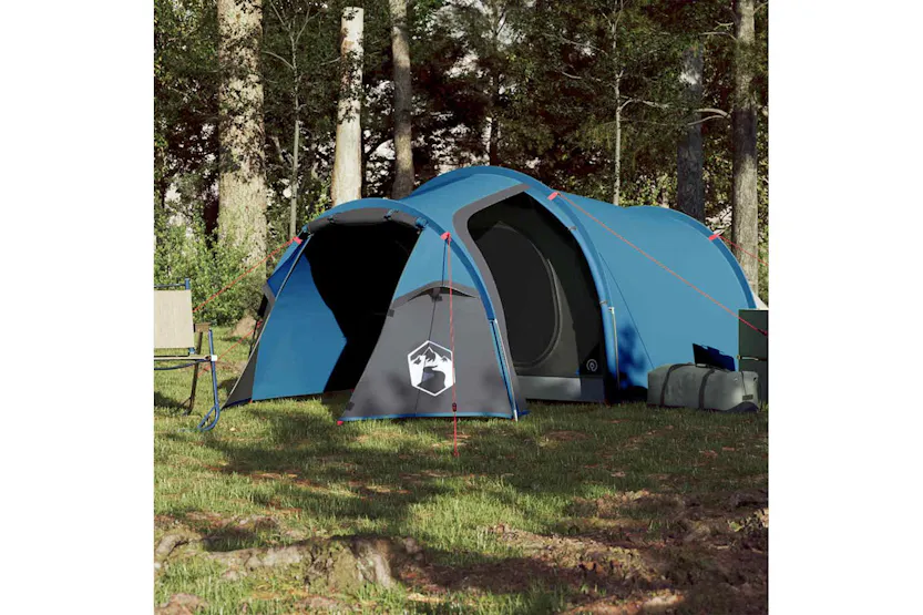 Vidaxl Camping Tent Tunnel 3-person Blue Waterproof Vidaxl Camping Tent Tunnel 3-person Blue Waterproof