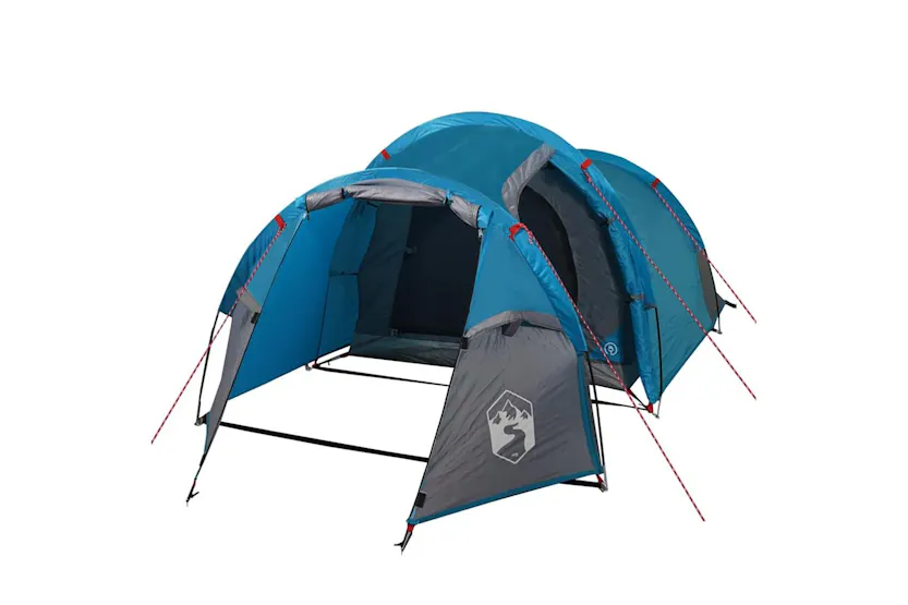 Vidaxl Camping Tent Tunnel 3-person Blue Waterproof Vidaxl Camping Tent Tunnel 3-person Blue Waterproof