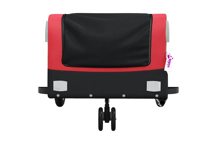 Vidaxl Bike Trailer Black And Red 30 Kg Iron Vidaxl Bike Trailer Black And Red 30 Kg Iron