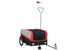 Vidaxl Bike Trailer Black And Red 45 Kg Iron Vidaxl Bike Trailer Black And Red 45 Kg Iron