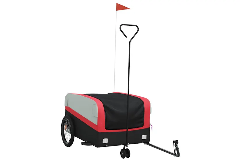 Vidaxl Bike Trailer Black And Red 45 Kg Iron Vidaxl Bike Trailer Black And Red 45 Kg Iron