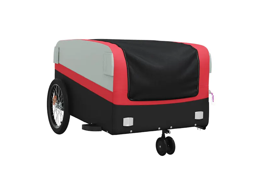 Vidaxl Bike Trailer Black And Red 45 Kg Iron Vidaxl Bike Trailer Black And Red 45 Kg Iron