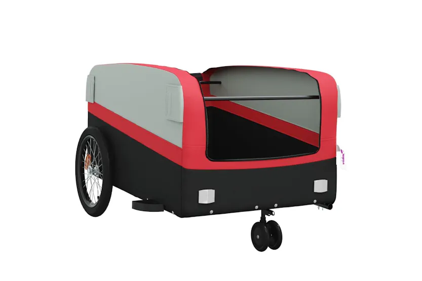 Vidaxl Bike Trailer Black And Red 45 Kg Iron Vidaxl Bike Trailer Black And Red 45 Kg Iron