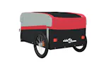 Vidaxl Bike Trailer Black And Red 45 Kg Iron Vidaxl Bike Trailer Black And Red 45 Kg Iron