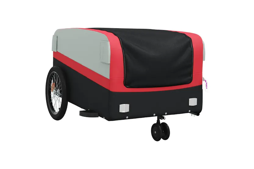 Vidaxl Bike Trailer Black And Red 45 Kg Iron Vidaxl Bike Trailer Black And Red 45 Kg Iron
