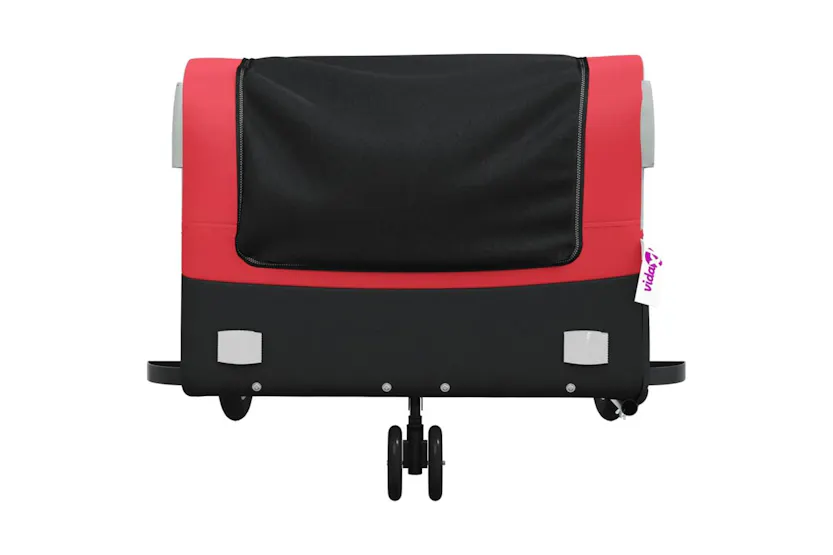 Vidaxl Bike Trailer Black And Red 45 Kg Iron Vidaxl Bike Trailer Black And Red 45 Kg Iron