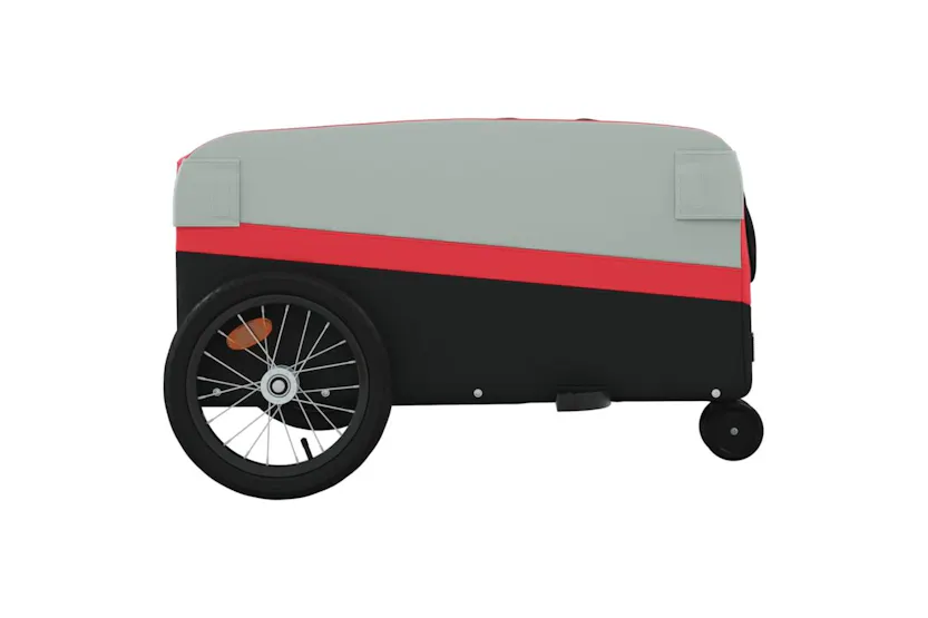 Vidaxl Bike Trailer Black And Red 45 Kg Iron Vidaxl Bike Trailer Black And Red 45 Kg Iron