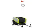 Vidaxl Bike Trailer Black And Green 45 Kg Iron Vidaxl Bike Trailer Black And Green 45 Kg Iron