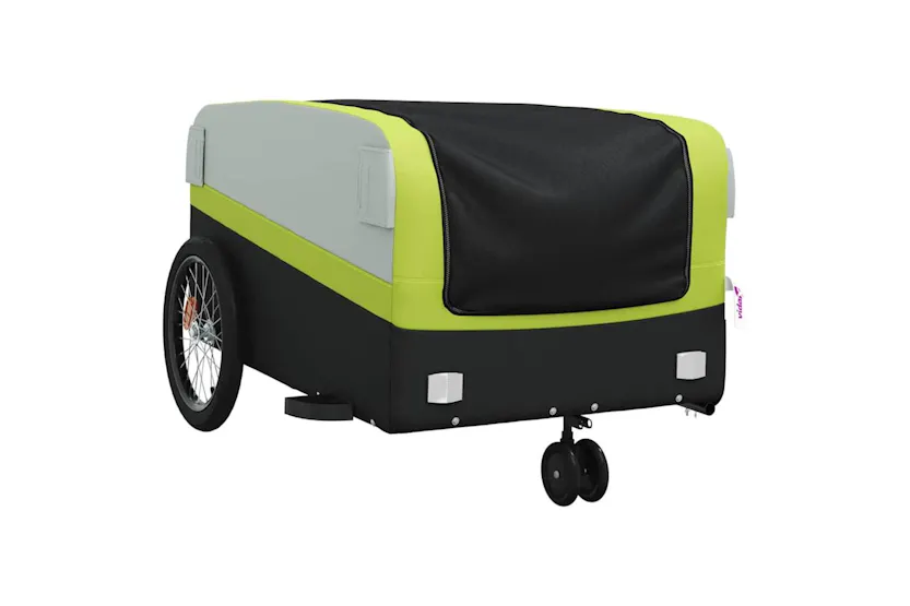 Vidaxl Bike Trailer Black And Green 45 Kg Iron Vidaxl Bike Trailer Black And Green 45 Kg Iron