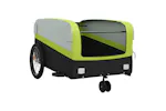Vidaxl Bike Trailer Black And Green 45 Kg Iron Vidaxl Bike Trailer Black And Green 45 Kg Iron