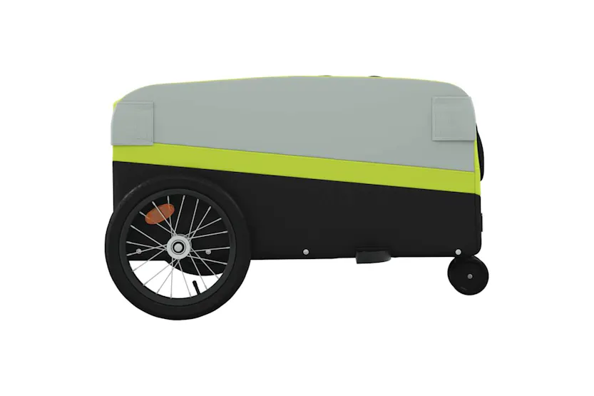 Vidaxl Bike Trailer Black And Green 45 Kg Iron Vidaxl Bike Trailer Black And Green 45 Kg Iron