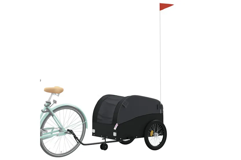 Vidaxl Bike Trailer Black 45 Kg Iron Vidaxl Bike Trailer Black 45 Kg Iron
