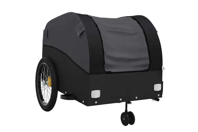 Vidaxl Bike Trailer Black 45 Kg Iron Vidaxl Bike Trailer Black 45 Kg Iron