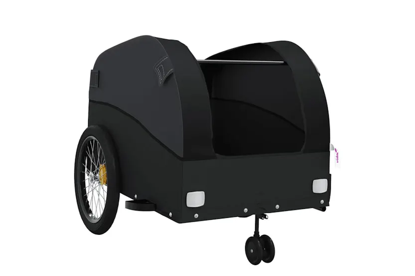 Vidaxl Bike Trailer Black 45 Kg Iron Vidaxl Bike Trailer Black 45 Kg Iron