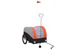 Vidaxl Bike Trailer Black And Orange 45 Kg Iron Vidaxl Bike Trailer Black And Orange 45 Kg Iron