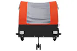 Vidaxl Bike Trailer Black And Orange 45 Kg Iron Vidaxl Bike Trailer Black And Orange 45 Kg Iron