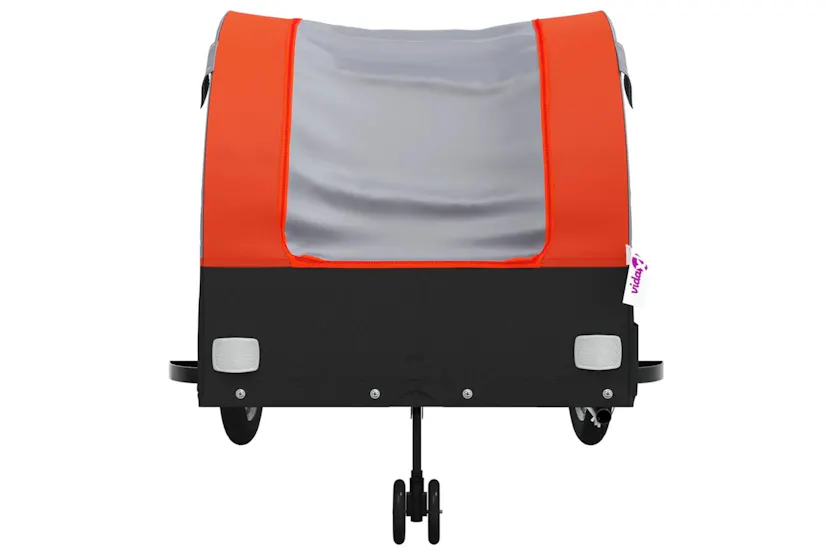 Vidaxl Bike Trailer Black And Orange 45 Kg Iron Vidaxl Bike Trailer Black And Orange 45 Kg Iron