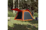 Vidaxl Camping Tent 4-person Grey And Orange Quick Release Waterproof Vidaxl Camping Tent 4-person Grey And Orange Quick Release Waterproof