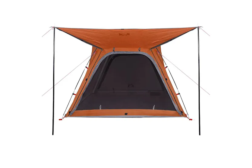 Vidaxl Camping Tent 4-person Grey And Orange Quick Release Waterproof Vidaxl Camping Tent 4-person Grey And Orange Quick Release Waterproof