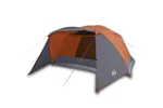 Vidaxl Family Tent With Porch 6-person Grey And Orange Waterproof Vidaxl Family Tent With Porch 6-person Grey And Orange Waterproof