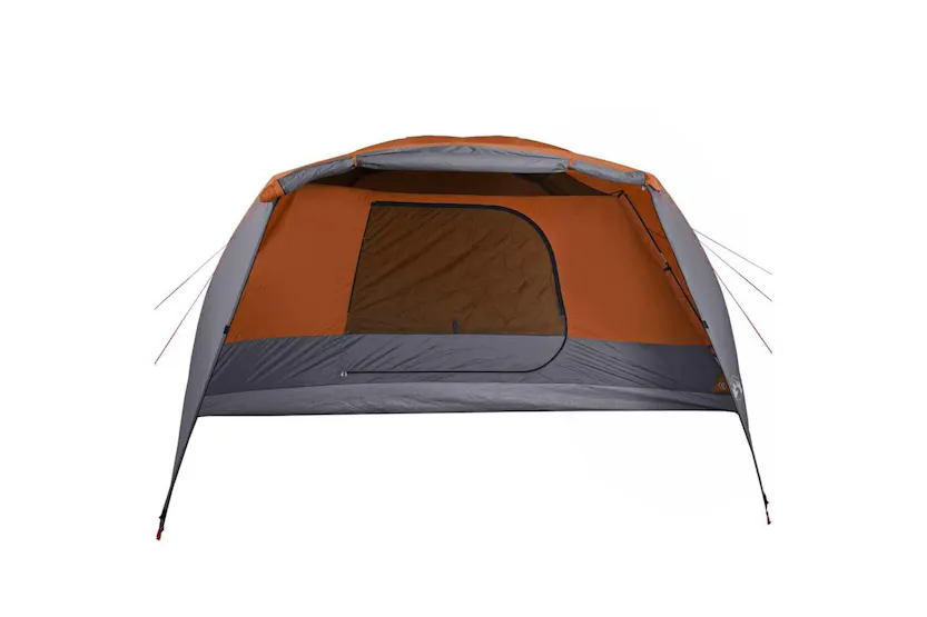 Vidaxl Family Tent With Porch 6-person Grey And Orange Waterproof Vidaxl Family Tent With Porch 6-person Grey And Orange Waterproof