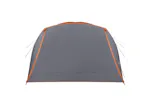Vidaxl Family Tent With Porch 6-person Grey And Orange Waterproof Vidaxl Family Tent With Porch 6-person Grey And Orange Waterproof