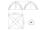 Vidaxl Party Tent Blue Waterproof Vidaxl Party Tent Blue Waterproof