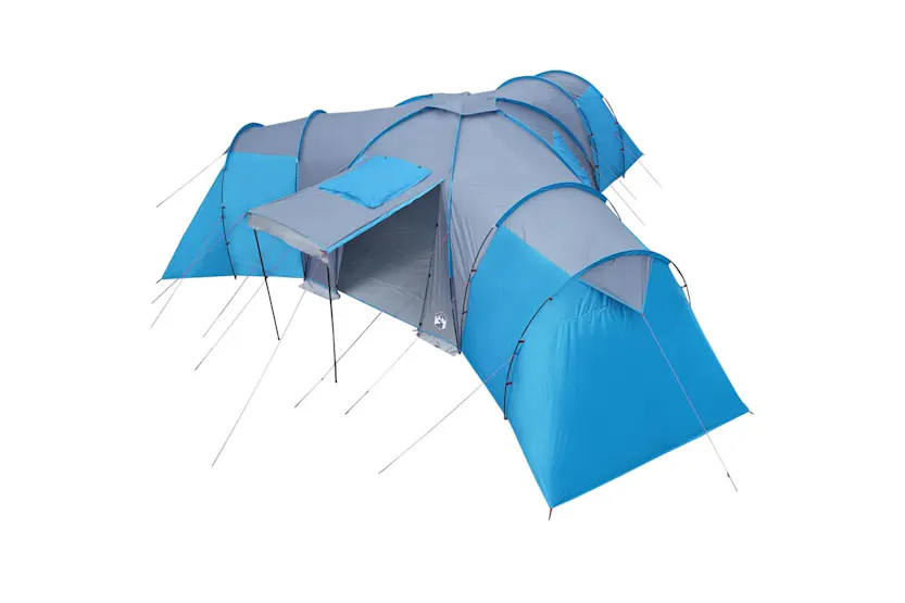 Vidaxl Family Tent Dome 12-person Blue Waterproof Vidaxl Family Tent Dome 12-person Blue Waterproof