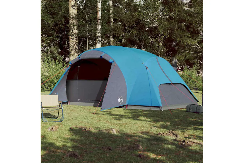 Vidaxl Family Tent Crossvent 8-person Blue Waterproof Vidaxl Family Tent Crossvent 8-person Blue Waterproof