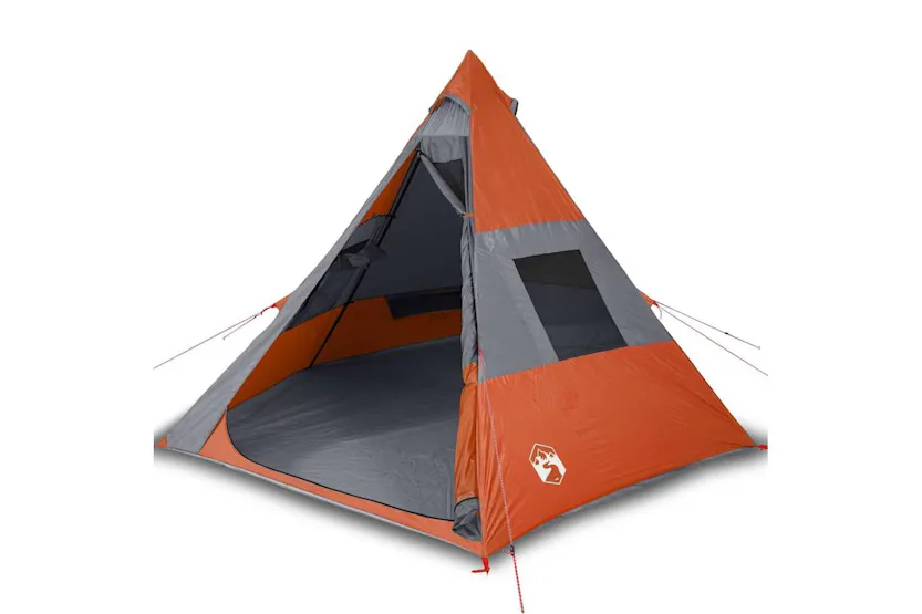 Vidaxl Camping Tent Tipi 7-person Orange Waterproof Vidaxl Camping Tent Tipi 7-person Orange Waterproof