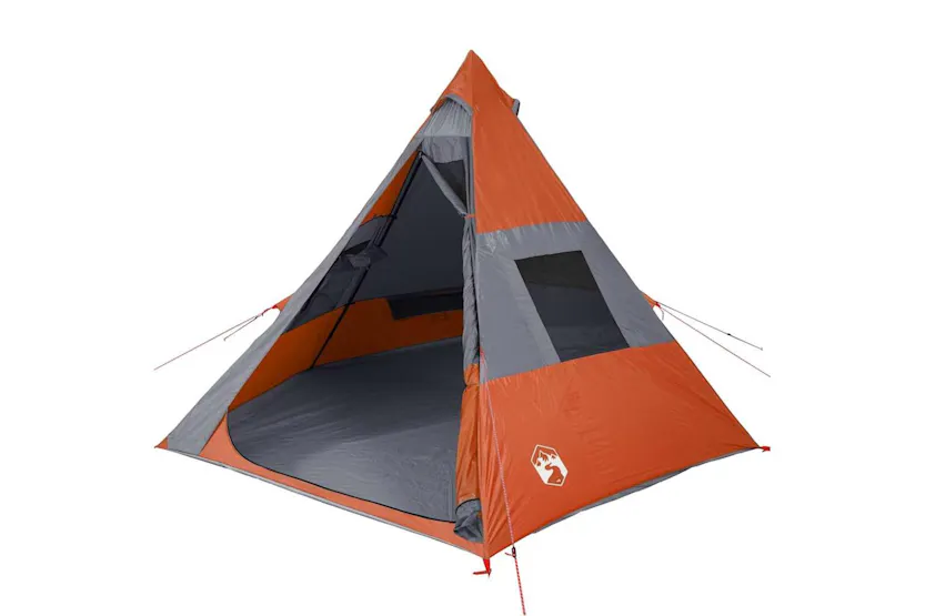 Vidaxl Camping Tent Tipi 7-person Orange Waterproof Vidaxl Camping Tent Tipi 7-person Orange Waterproof