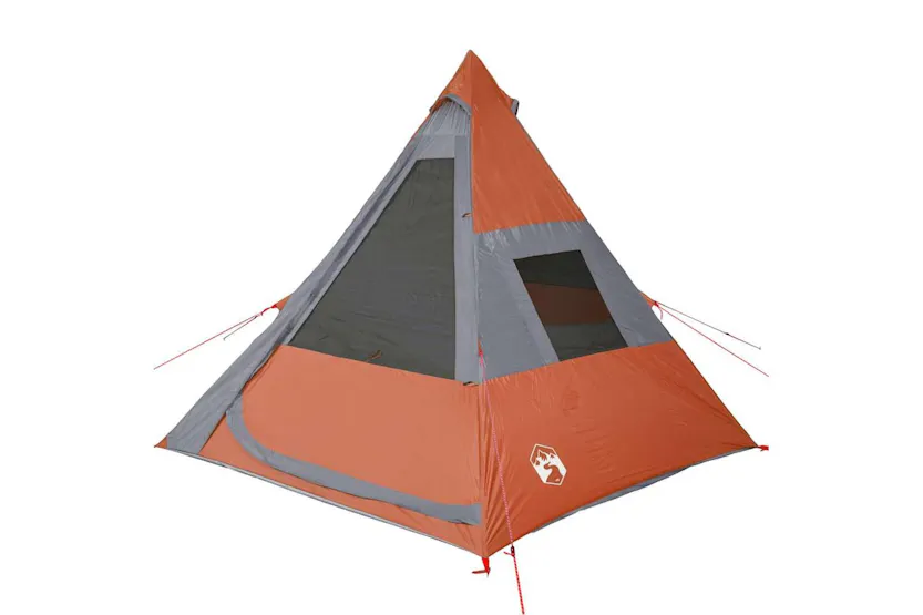Vidaxl Camping Tent Tipi 7-person Orange Waterproof Vidaxl Camping Tent Tipi 7-person Orange Waterproof