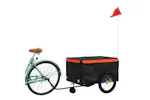 Vidaxl Bike Trailer Black And Orange 45 Kg Iron Vidaxl Bike Trailer Black And Orange 45 Kg Iron