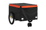Vidaxl Bike Trailer Black And Orange 45 Kg Iron Vidaxl Bike Trailer Black And Orange 45 Kg Iron