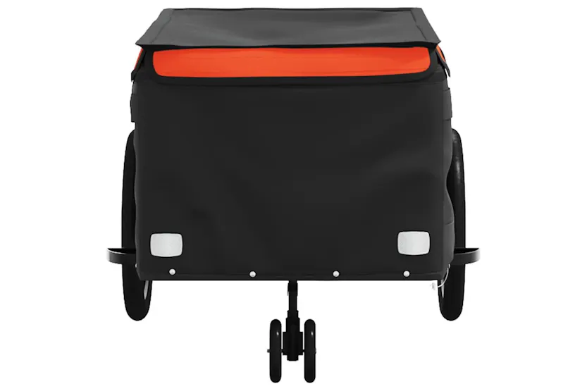 Vidaxl Bike Trailer Black And Orange 45 Kg Iron Vidaxl Bike Trailer Black And Orange 45 Kg Iron