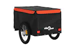 Vidaxl Bike Trailer Black And Orange 45 Kg Iron Vidaxl Bike Trailer Black And Orange 45 Kg Iron