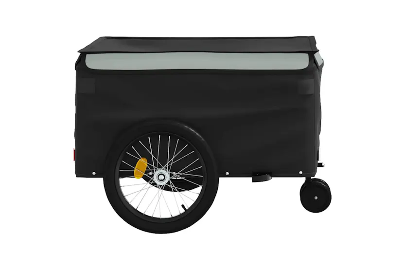 Vidaxl Bike Trailer Black And Grey 45 Kg Iron Vidaxl Bike Trailer Black And Grey 45 Kg Iron