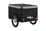 Vidaxl Bike Trailer Black And Grey 45 Kg Iron Vidaxl Bike Trailer Black And Grey 45 Kg Iron