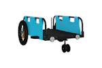 Vidaxl Bike Trailer Blue Oxford Fabric And Iron Vidaxl Bike Trailer Blue Oxford Fabric And Iron