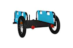 Vidaxl Bike Trailer Blue Oxford Fabric And Iron Vidaxl Bike Trailer Blue Oxford Fabric And Iron