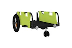 Vidaxl Bike Trailer Green Oxford Fabric And Iron Vidaxl Bike Trailer Green Oxford Fabric And Iron