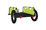 Vidaxl Bike Trailer Green Oxford Fabric And Iron Vidaxl Bike Trailer Green Oxford Fabric And Iron