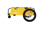 Vidaxl Bike Trailer Yellow Oxford Fabric And Iron Vidaxl Bike Trailer Yellow Oxford Fabric And Iron