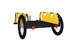 Vidaxl Bike Trailer Yellow Oxford Fabric And Iron Vidaxl Bike Trailer Yellow Oxford Fabric And Iron