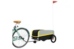 Vidaxl Bike Trailer Black And Yellow 30 Kg Iron Vidaxl Bike Trailer Black And Yellow 30 Kg Iron